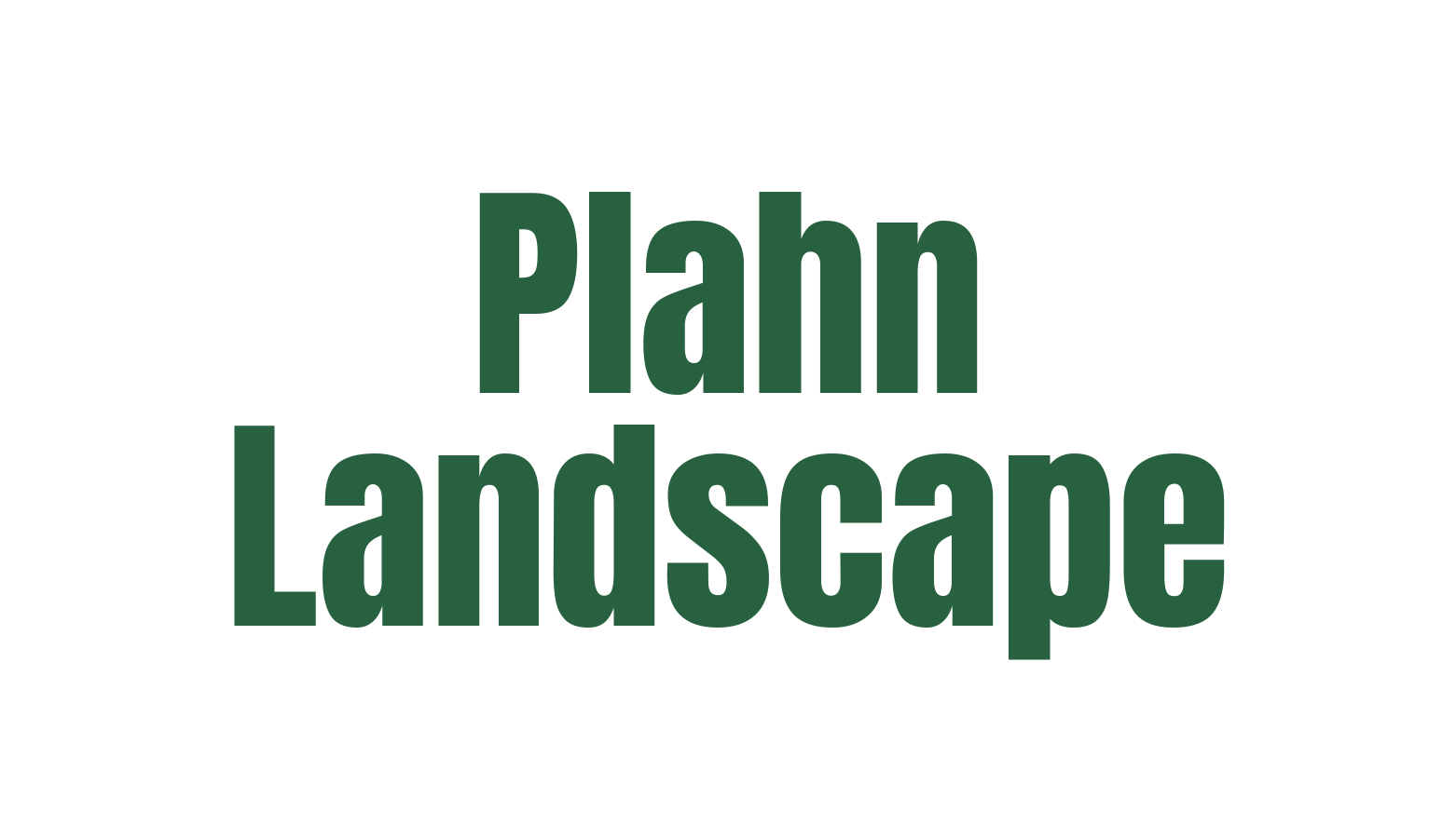 Logo for Plahn Landscape